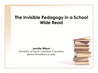 The Invisible Pedagogy in a School Wide Read