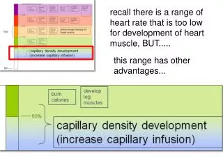 recall there is a range of heart rate that is too low for development of heart muscle, BUT.....