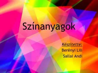 sz nanyagok