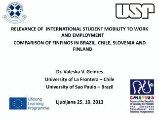 RELEVANCE OF INTERNATIONAL STUDENT MOBILITY TO WORK AND EMPLOYMENT