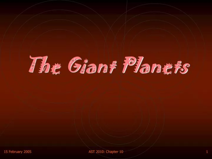 the giant planets