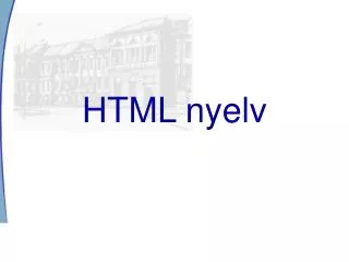 html nyelv