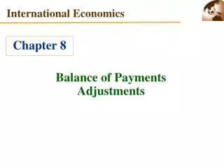 Balance of Payments Adjustments