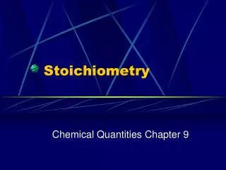 stoichiometry