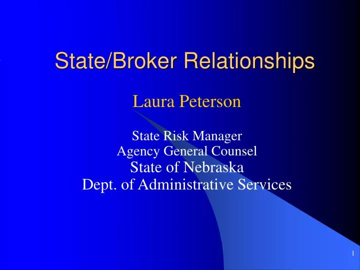 state broker relationships