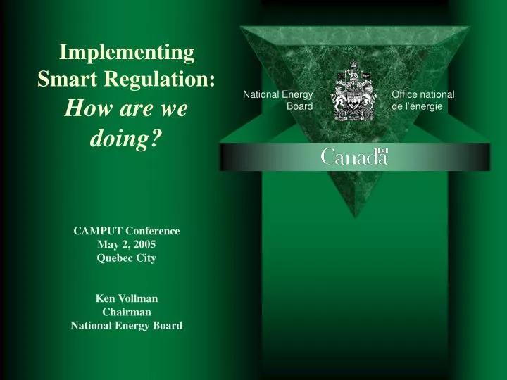 implementing smart regulation how are we doing