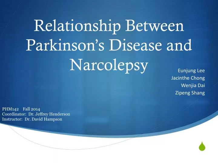 relationship between parkinson s disease and narcolepsy