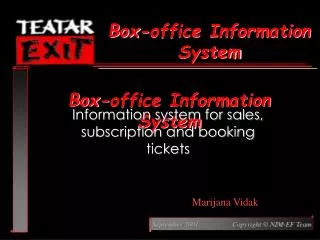 Box-office Information System