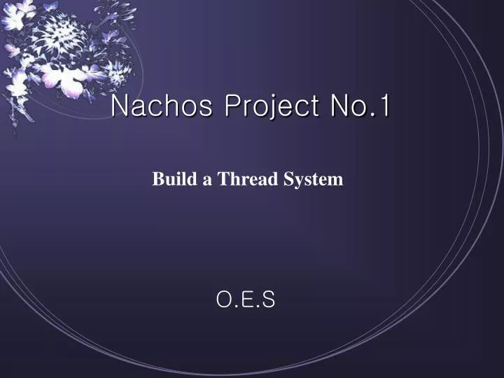nachos project no 1