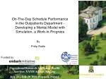 Enhancing Outpatient Department Performance Through Simulation and RFID Tracking - slide 1