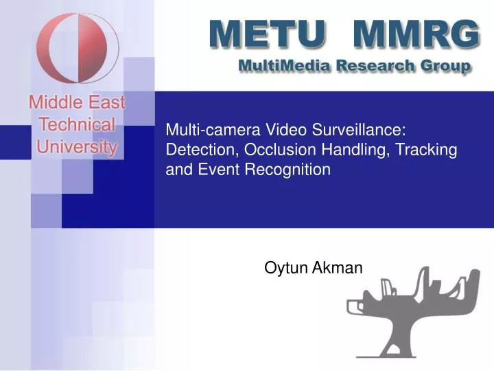 multi camera video surveillance detection occlusion handling tracking and event recognition