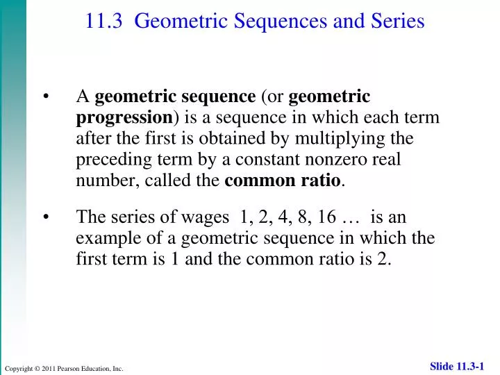 11 3 geometric sequences and series