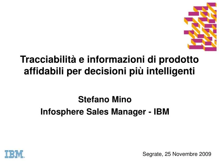 tracciabilit e informazioni di prodotto affidabili per decisioni pi intelligenti