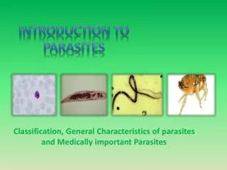 Introduction to Parasites