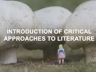 Introduction of Critical Approaches to Literature