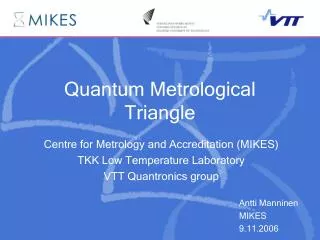 Quantum Metrological Triangle