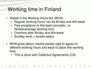 Working time in Finland