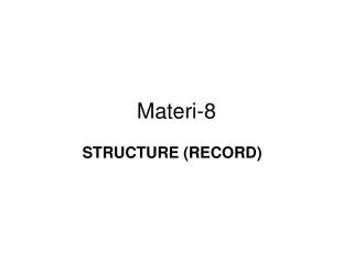 materi 8