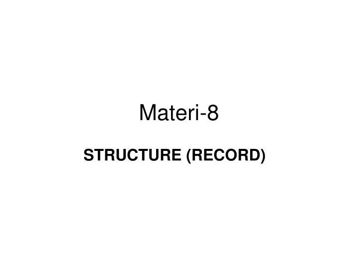 materi 8