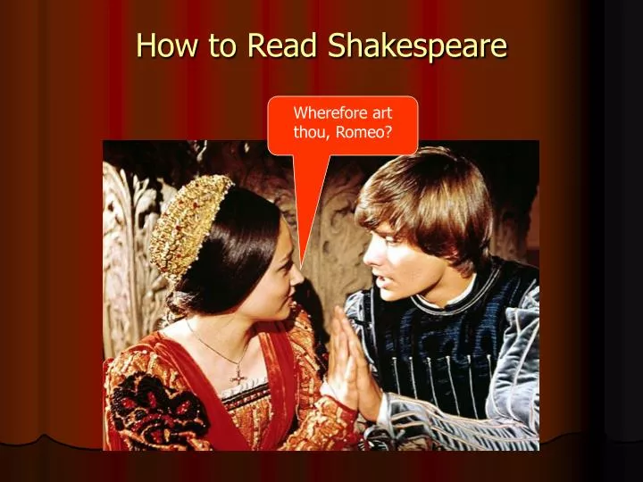 how to read shakespeare