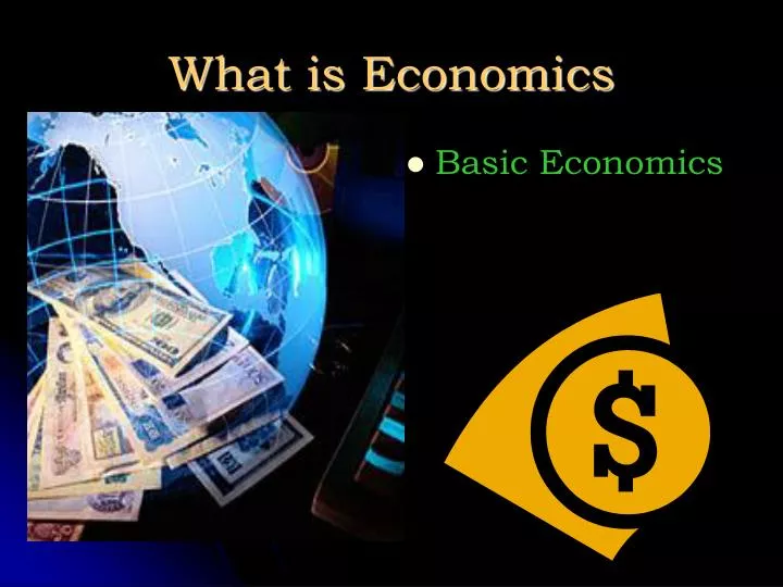 what is economics