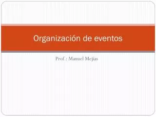 organizaci n de eventos