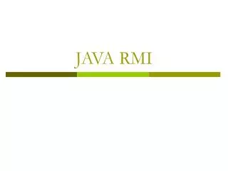 java rmi