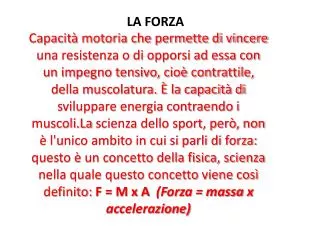 la forza