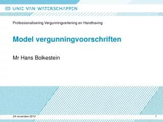 model vergunningvoorschriften