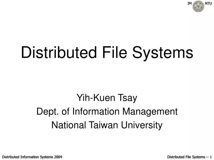 distributed file systems