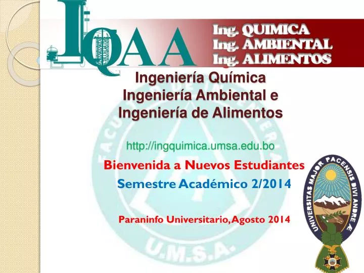 bienvenida a nuevos estudiantes semestre acad mico 2 2014 paraninfo universitario agosto 2014