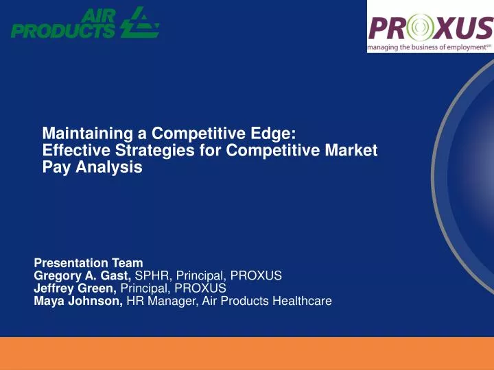 maintaining a competitive edge effective strategies for competitive market pay analysis