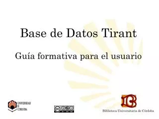 base de datos tirant gu a formativa para el usuario