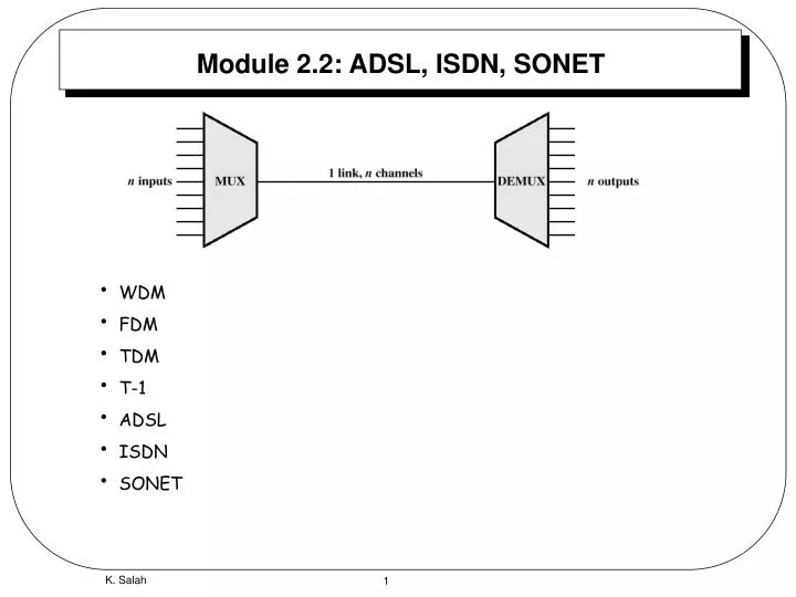 module 2 2 adsl isdn sonet