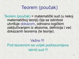 teorem pou ak