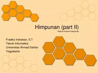 himpunan part ii hukum hukum himpunan