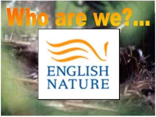 Who are we?...