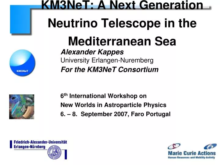 km3net a next generation neutrino telescope in the mediterranean sea