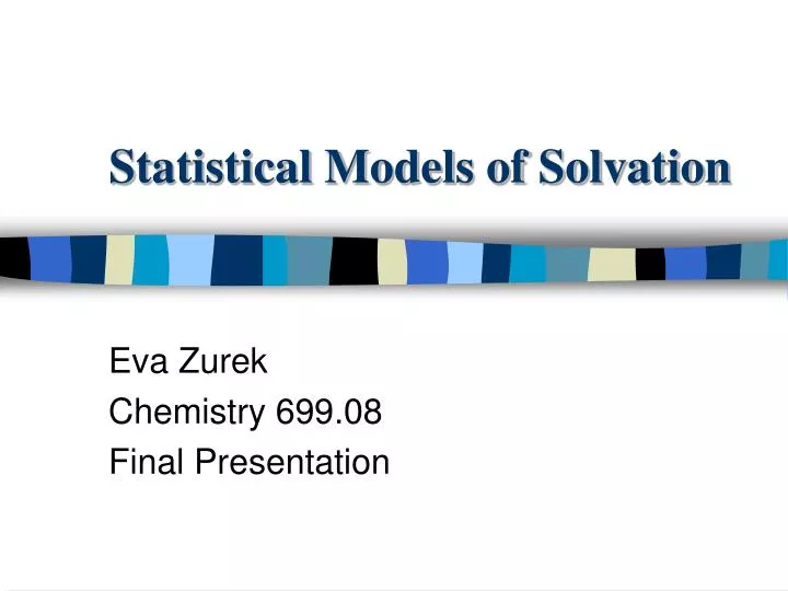 statistical models of solvation