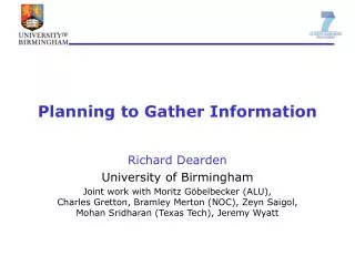 Planning to Gather Information