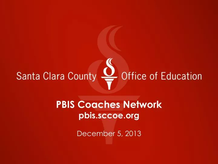 pbis coaches network pbis sccoe org december 5 2013
