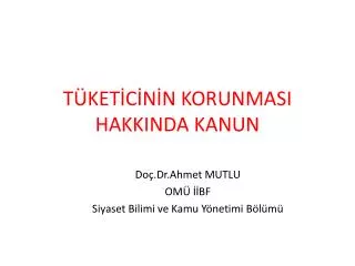 t ket c n n korunmasi hakkinda kanun