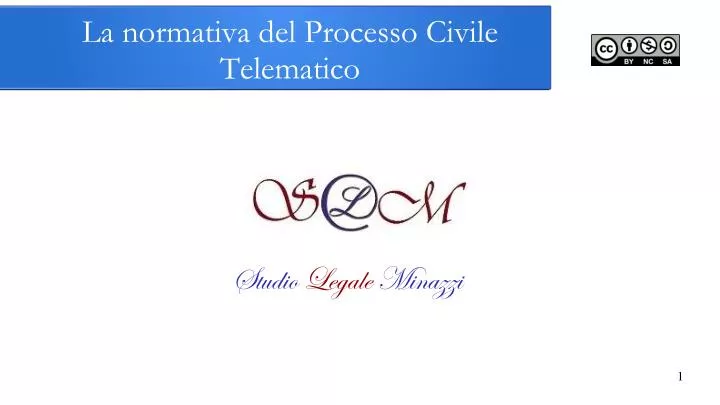 la normativa del processo civile telematico