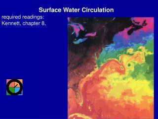 Surface Water Circulation required readings: Kennett, chapter 8,