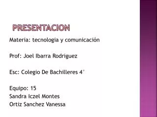 presentacion