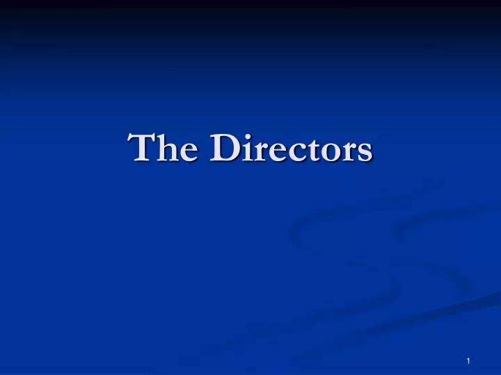 the directors