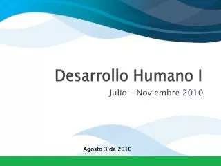 desarrollo humano i