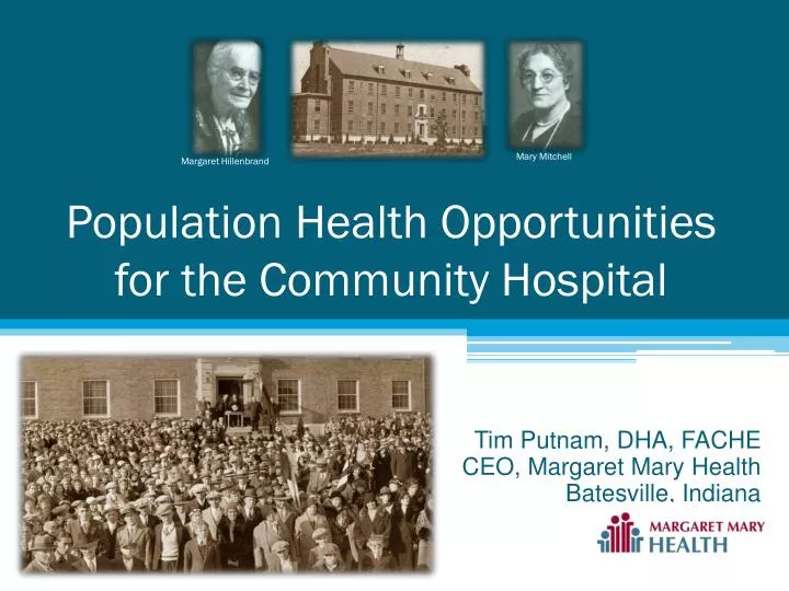 population health opportunities for the community hospital