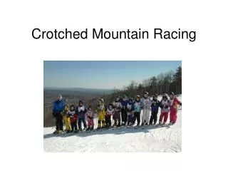 Crotched Mountain Racing