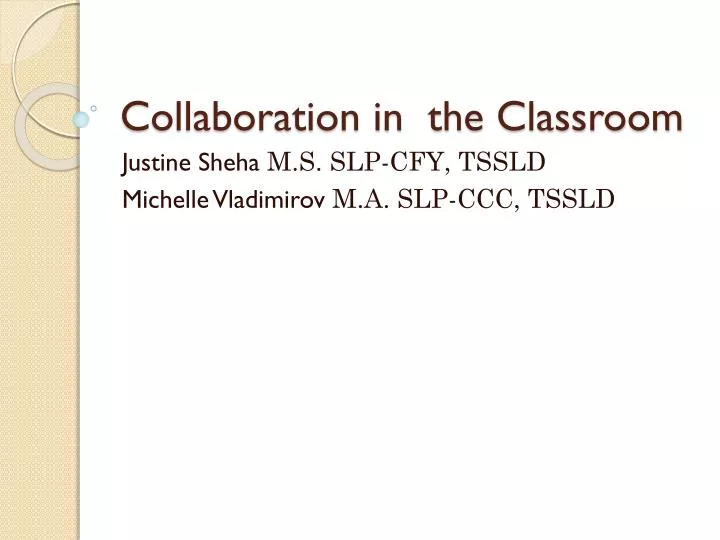 collaboration in the classroom